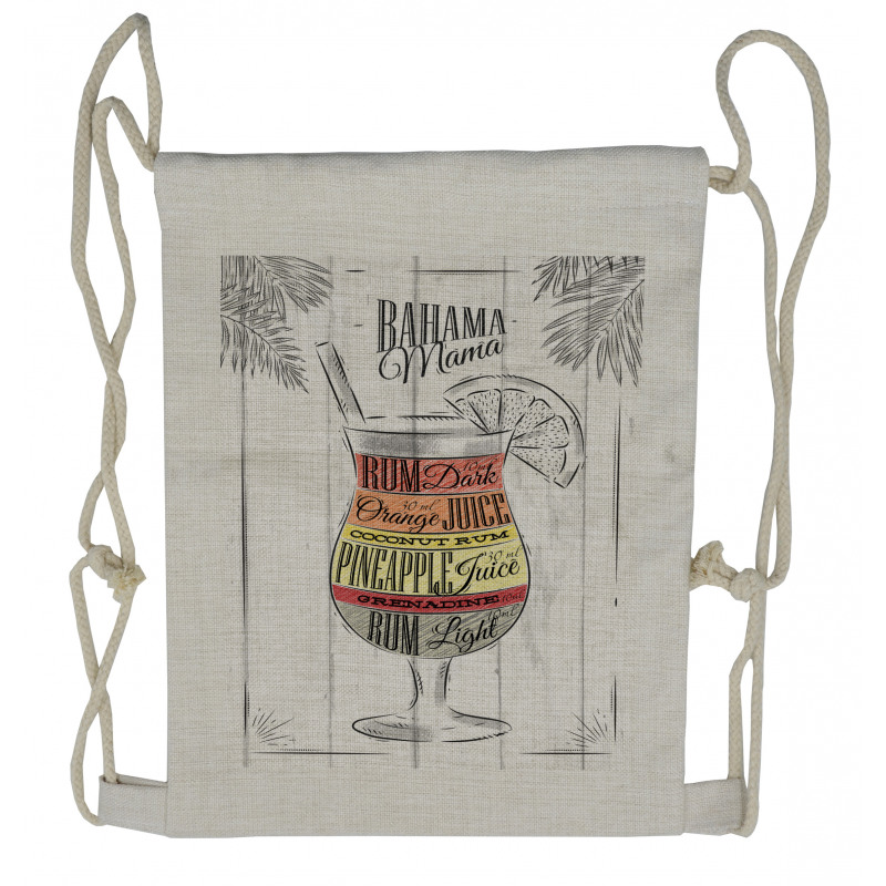 Bahama Mama Vintage Drawstring Backpack