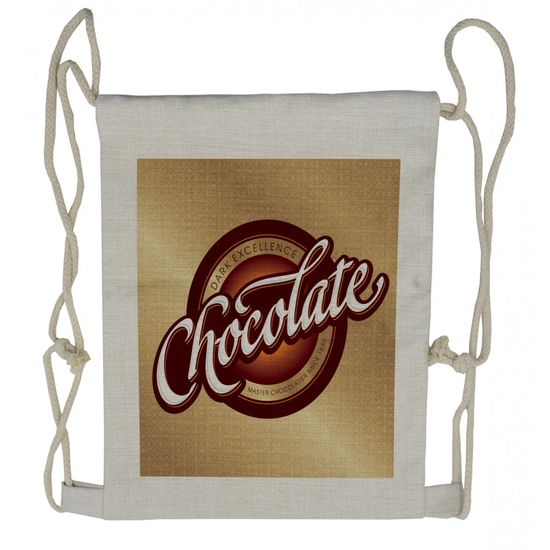 Master Chocolatier Sign Drawstring Backpack