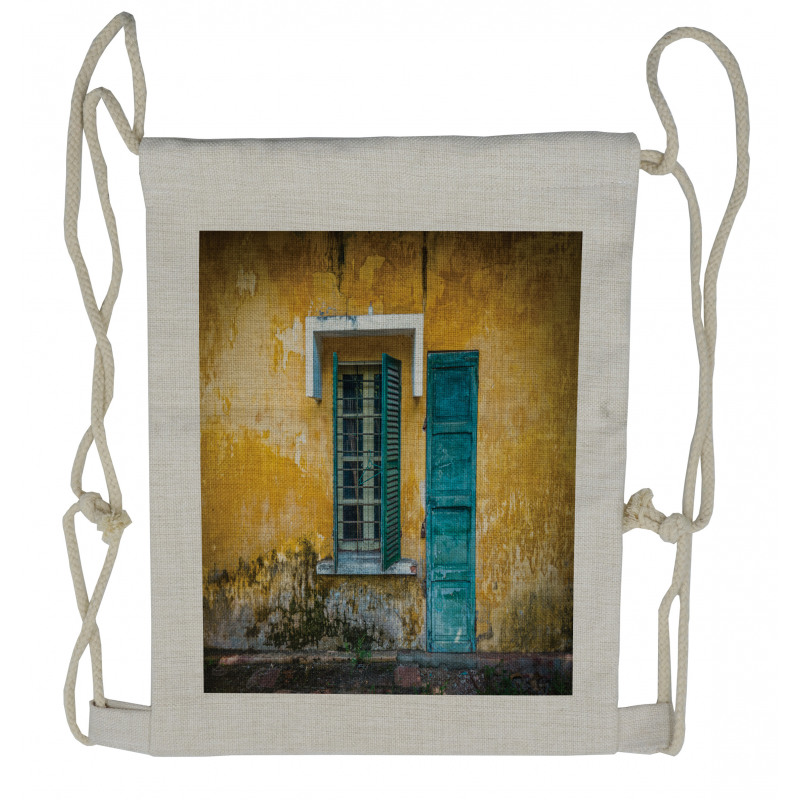 Deserted House Vietnam Drawstring Backpack