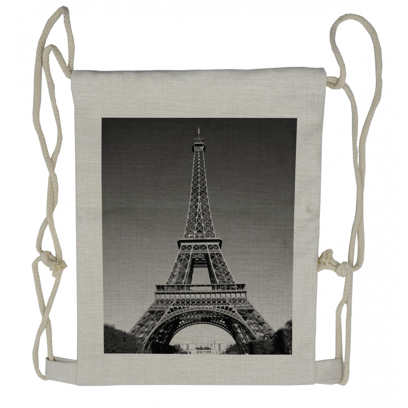 Paris Landmark Drawstring Backpack