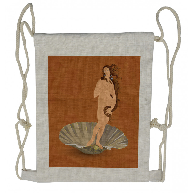 Botticelli Greek Inspired Drawstring Backpack