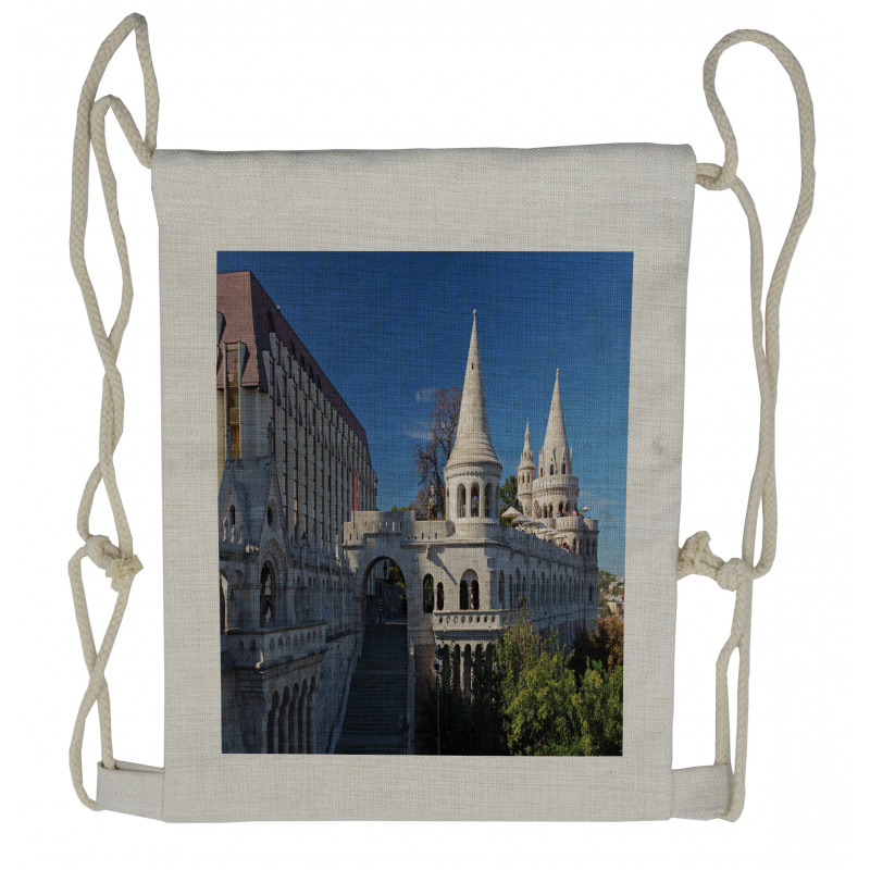 Historic Fisherman Bastion Drawstring Backpack