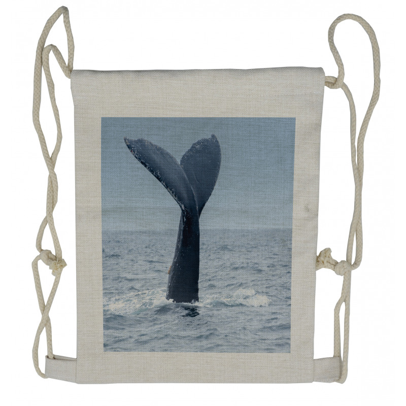 Whale Tail Puerto Lopez Drawstring Backpack