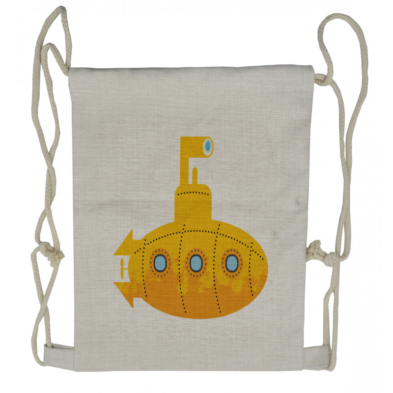 Simple Underwater Vehicle Drawstring Backpack