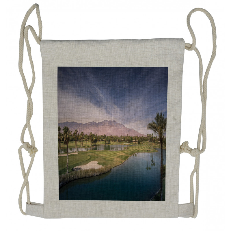 Picturesque Landscape of Chino Drawstring Backpack