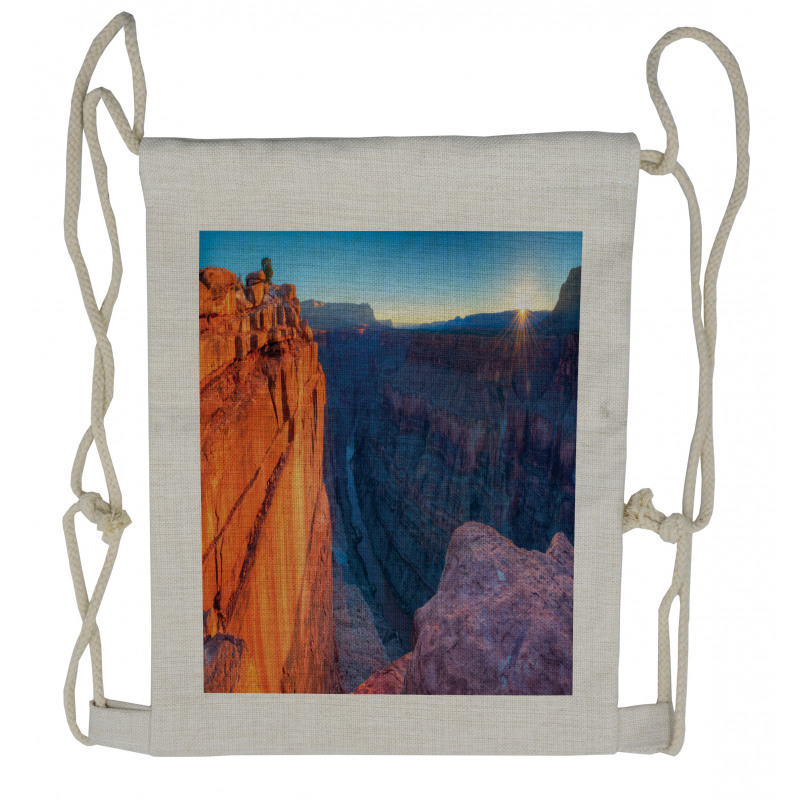 Sunrise at Toroweap Drawstring Backpack