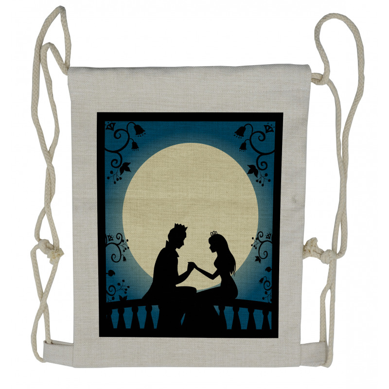 Classic Romantic Scene Drawstring Backpack