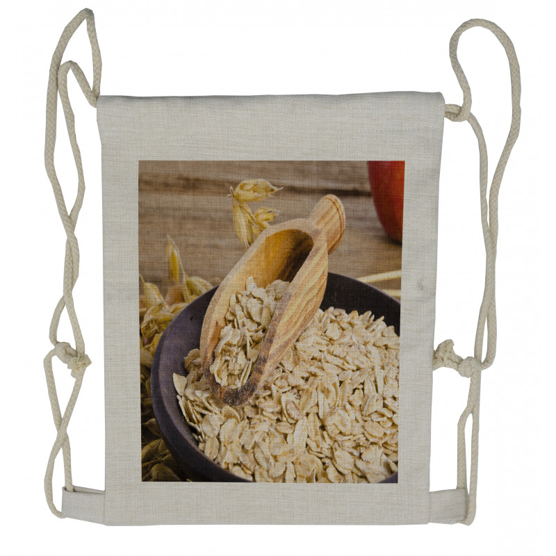 Organic Porridge Oats Bowl Drawstring Backpack