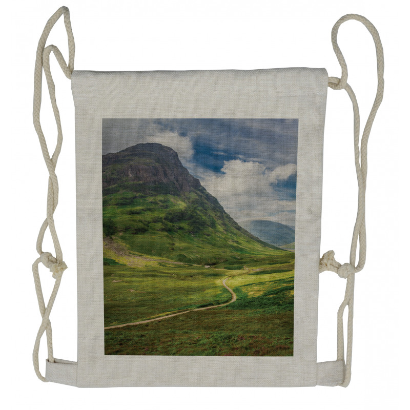 Footpath into the Highland Drawstring Backpack