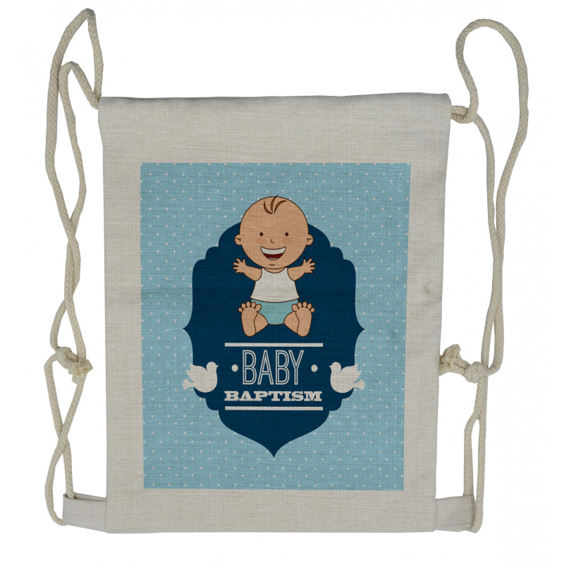 Baby Boy Drawstring Backpack