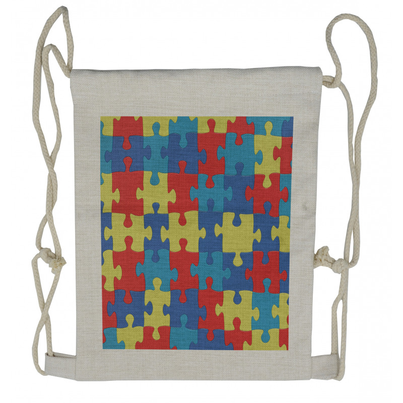 Layout of Puzzles Drawstring Backpack