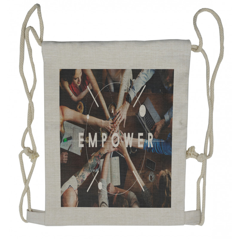 Power is in Yourself Union Drawstring Backpack