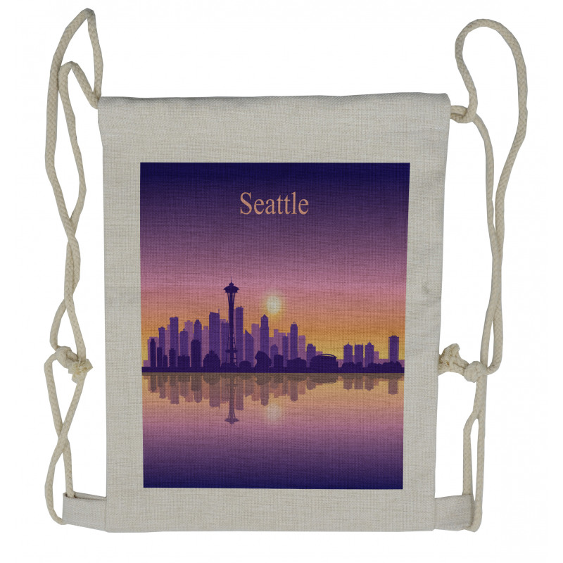 View in Violet Hues Drawstring Backpack