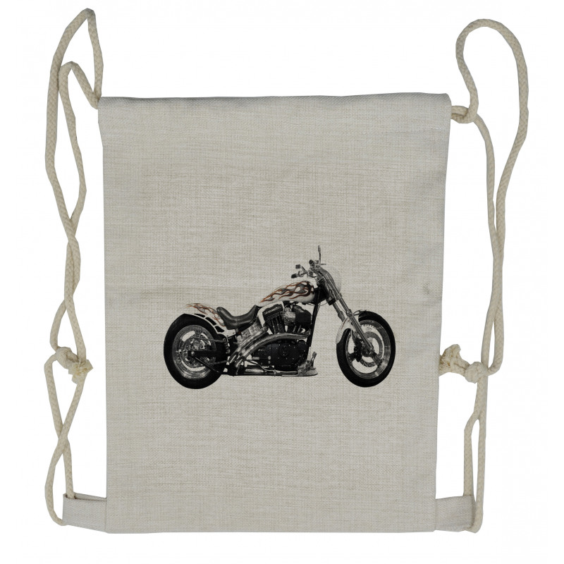 Motorbike Power Ride Drawstring Backpack