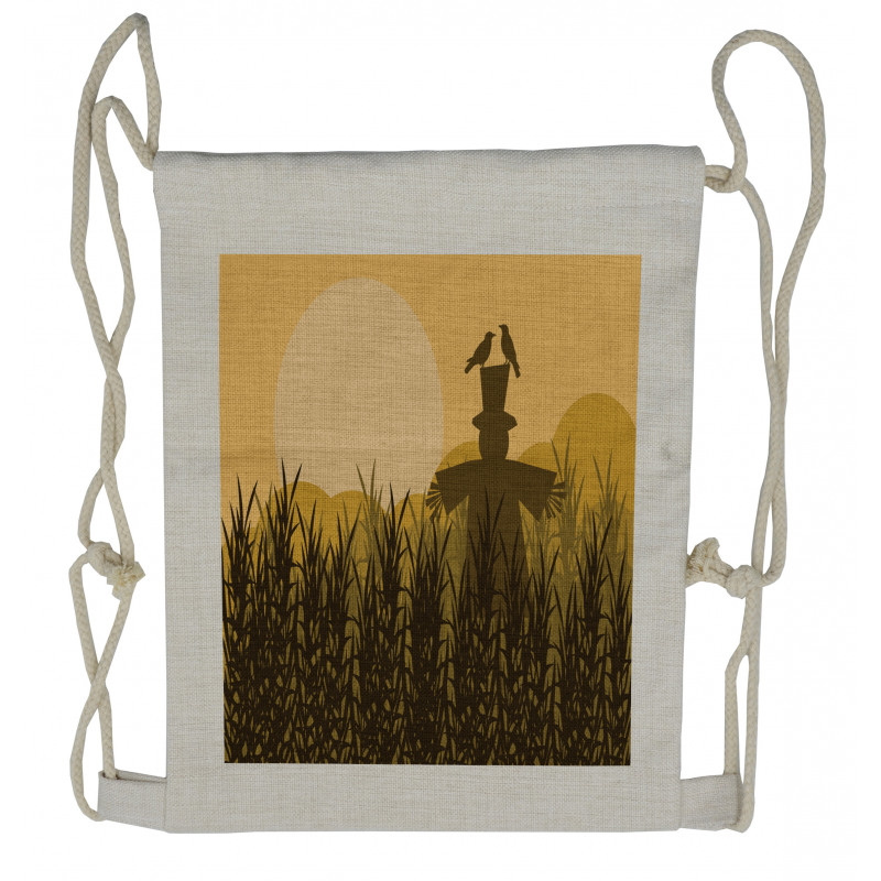 Corn Field Drawstring Backpack