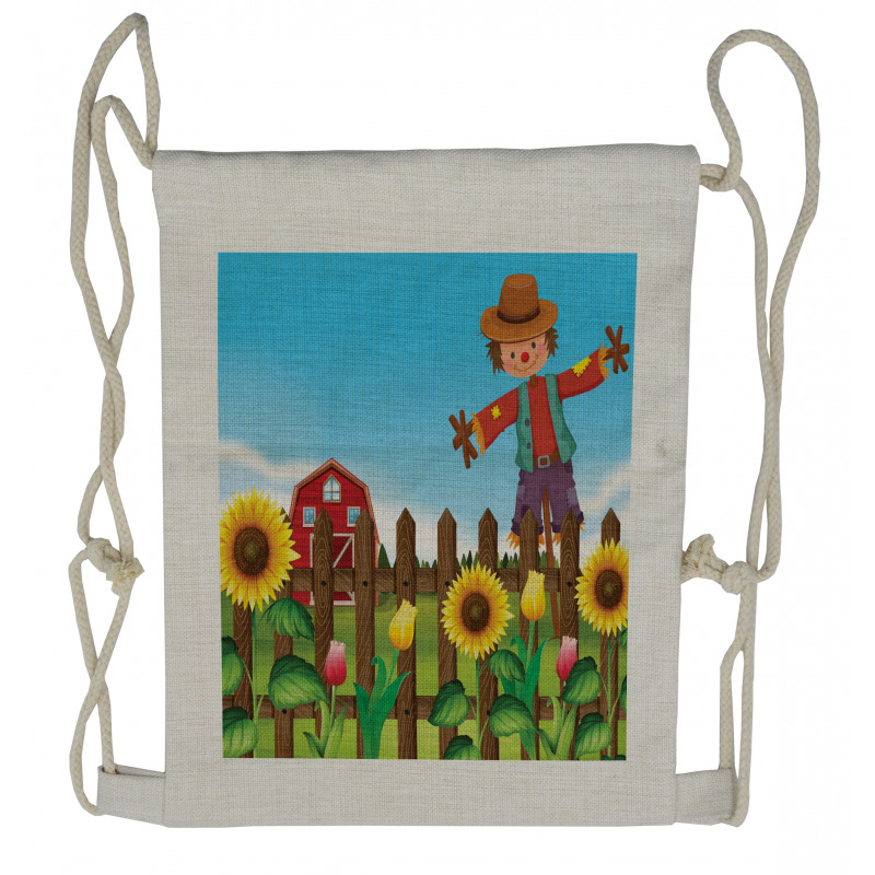 Happy Garden Flora Drawstring Backpack