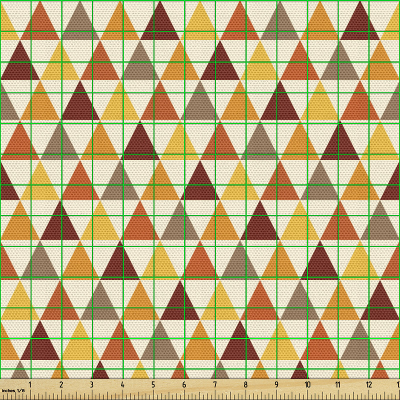 Geometrik Parça Kumaş Minimal Üçgenlerden Tekrarlı Sade Model