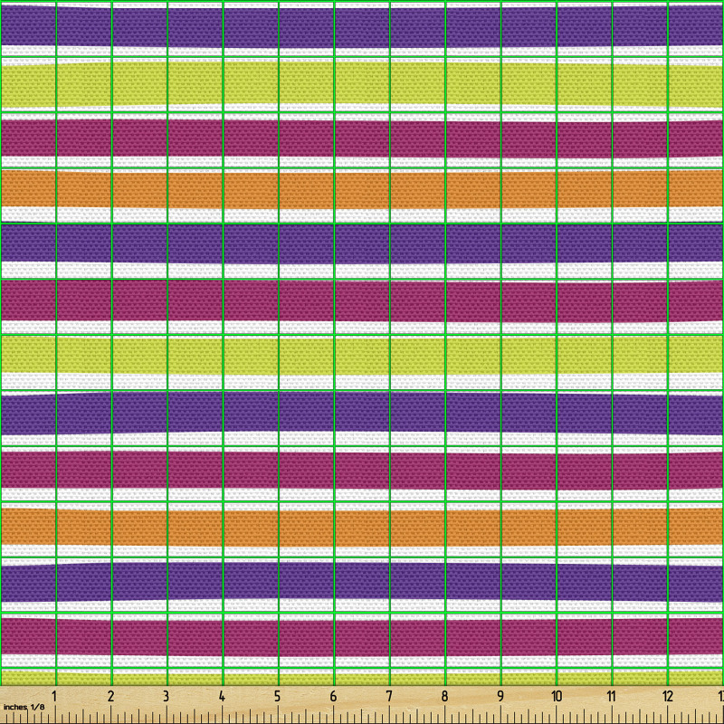 Soyut Parça Kumaş Farklı Renklerde Tekrar Eden Yatay Şeritler