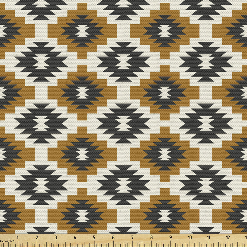 Etnik Parça Kumaş Geometrik Kilim Deseni Zikzaklar