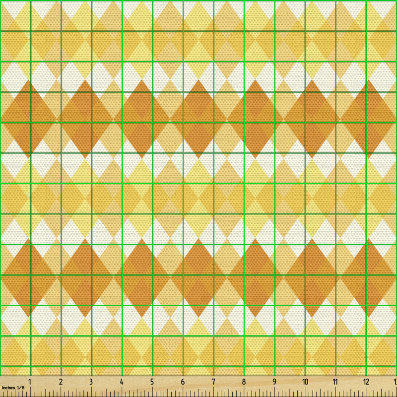 Geometrik Parça Kumaş İç İçe Yerleştirilmiş Baklava Dilimleri