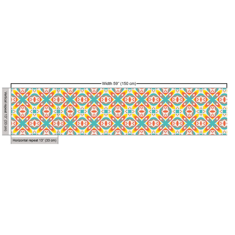 Geometrik Parça Kumaş Geleneksel Motiflerle Yapılmış Şekiller