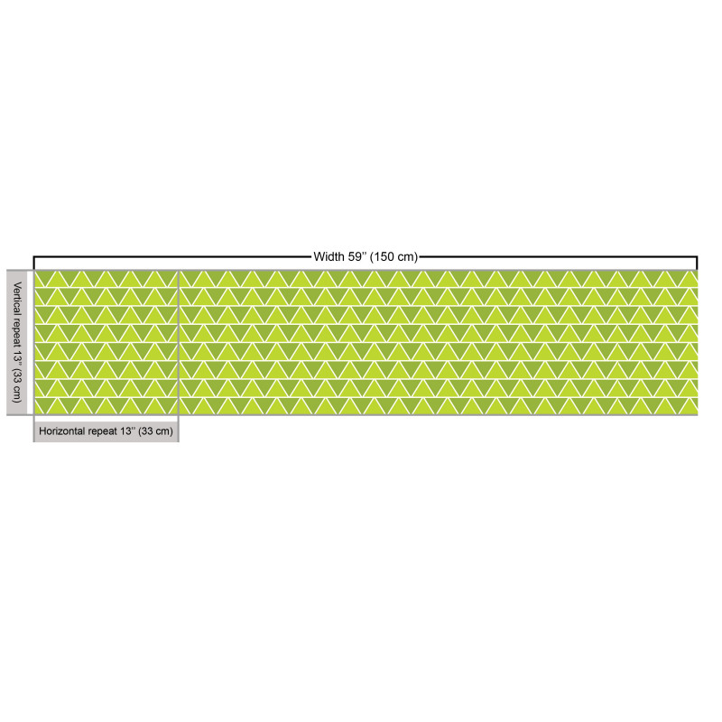 Geometrik Parça Kumaş Bitişik Tekrarlanmış Simetrik Üçgenler