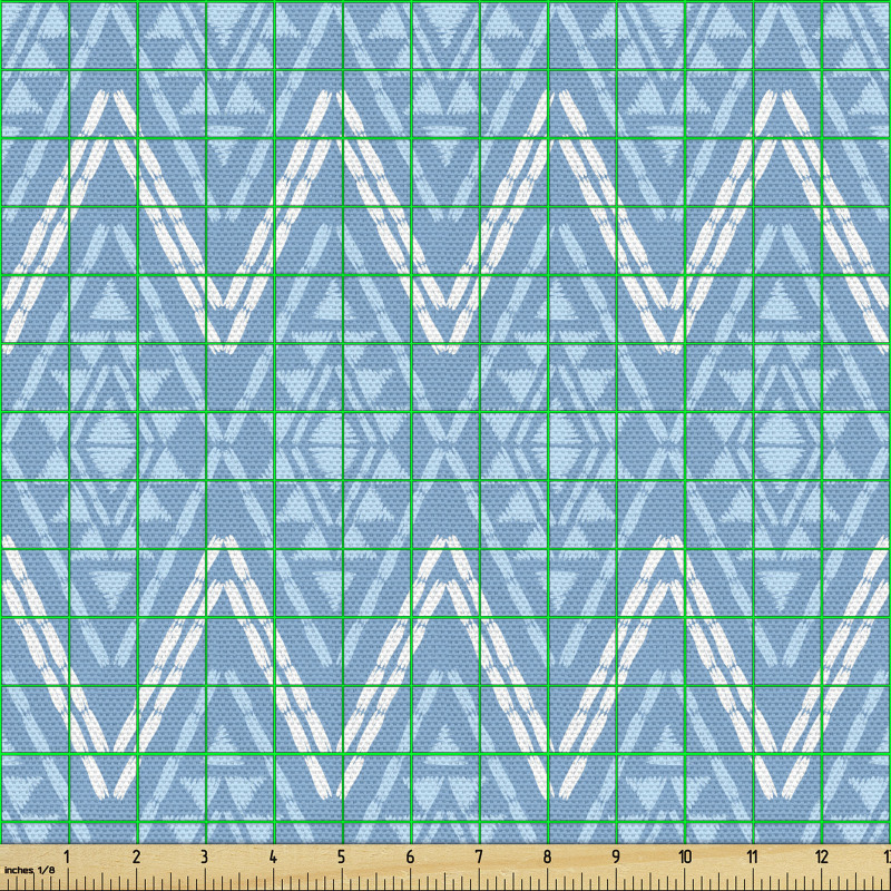 Oryantal Parça Kumaş Zik Zak Çizgili Üçgenli Bohem Kompozisyon