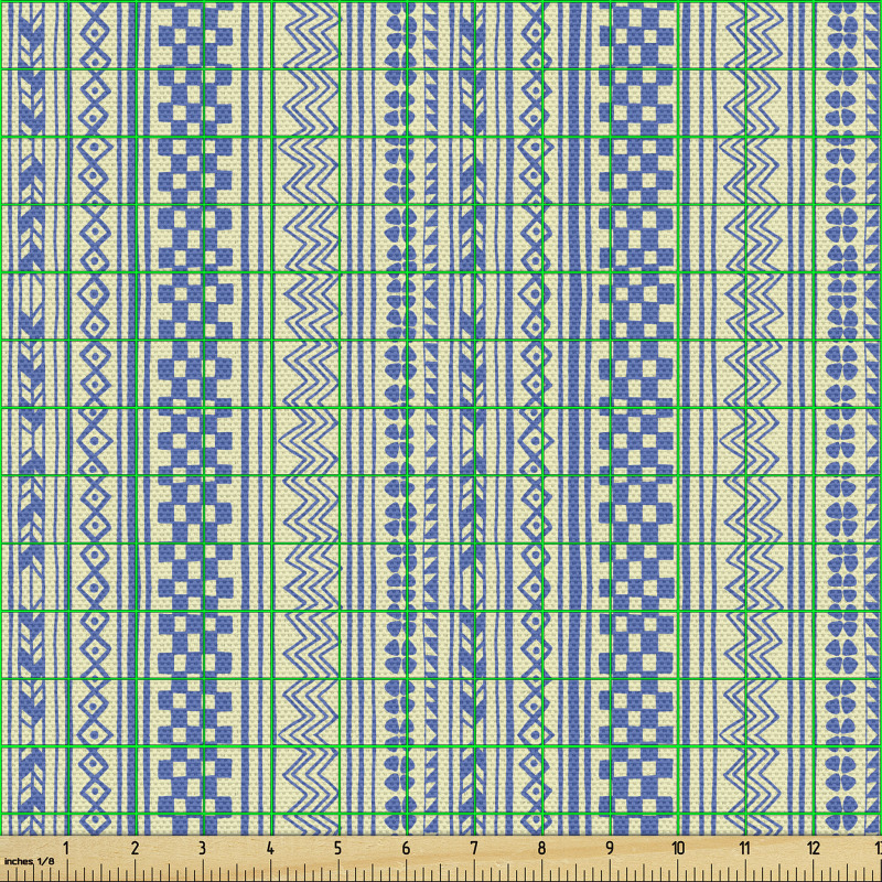 Geometrik Parça Kumaş Dama Nokta Zikzak Üçgen Etnik Çizimleri