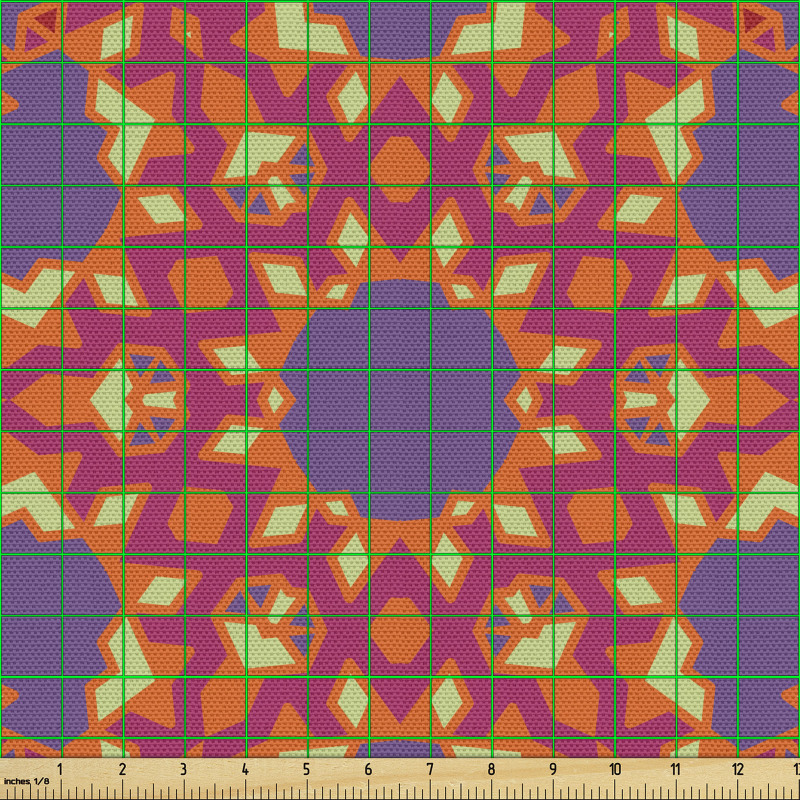 Geometrik Parça Kumaş Etnik Görünümlü Eğlenceli Farklı Tasarım