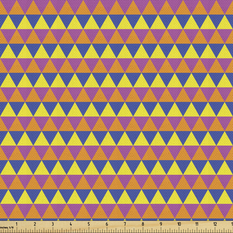 Geometrik Parça Kumaş Tekrarlayan Minik Üçgenli İllüstrasyon