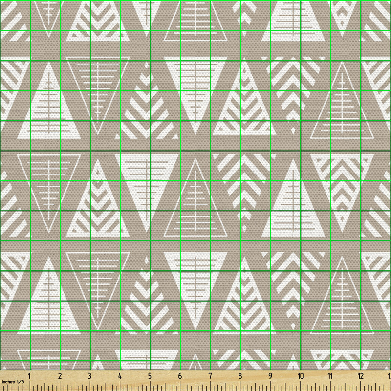 Geometrik Parça Kumaş Tekrarlı Modern ve Sade Yılbaşı Ağaçları