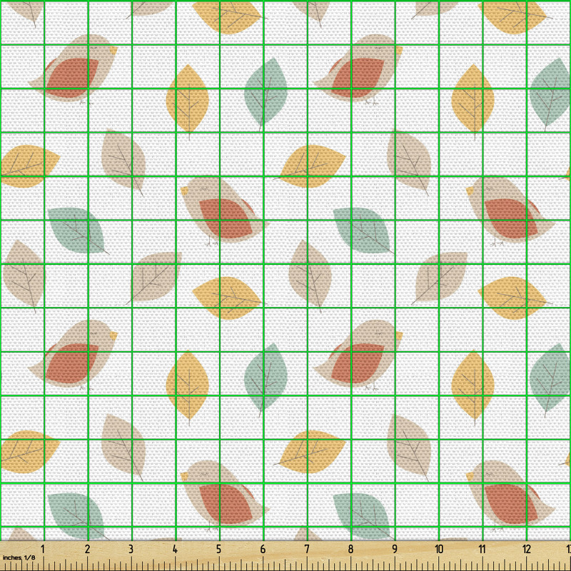 Mevsimler Parça Kumaş Şık Sonbahar Yaprakları