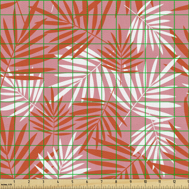 Tropikal Parça Kumaş Dekoratif Palmiye Yaprakları