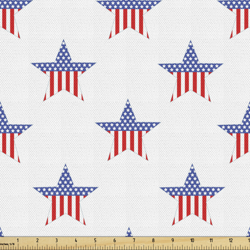 Kutlama Parça Kumaş İçine Amerika Bayrağı Çizilmiş Yıldızlar