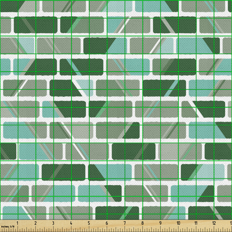 Geometrik Parça Kumaş Parçalı Geometrik Şekiller Üzerinde Duvar