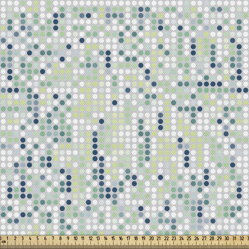 Geometrik Parça Kumaş Dağınık Noktalarla Oluşturulmuş Örüntü