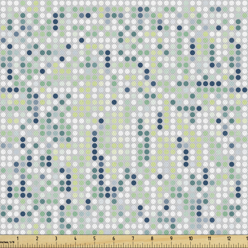 Geometrik Parça Kumaş Dağınık Noktalarla Oluşturulmuş Örüntü