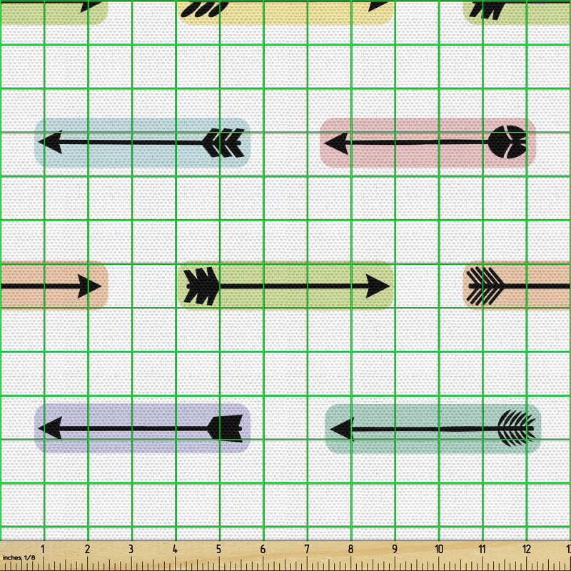 Çok Renkli   Parça Kumaş Sevimli ve Tatlı Şirin Çeşit Çeşit Oklar