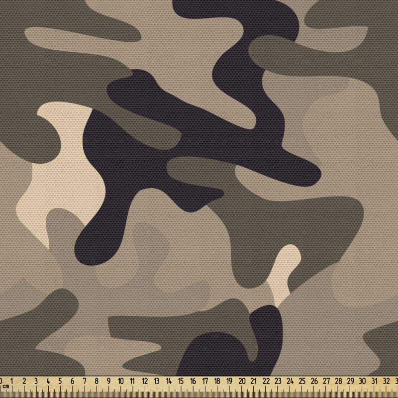 Askeri Parça Kumaş Dekoratif Kamuflajlı