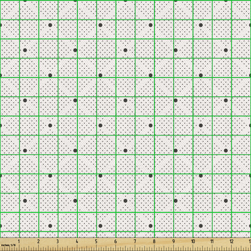 Geometrik Parça Kumaş Noktalı Soyut Baklava Esintili Tasarım