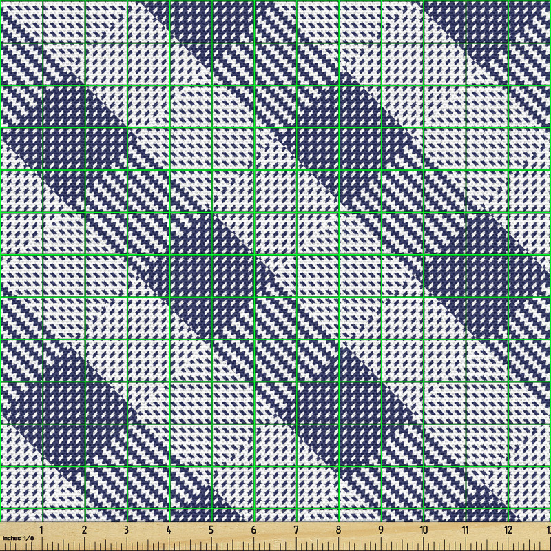 Soyut Parça Kumaş Ekose Desenli Kesişen Diyagonal Şeritler