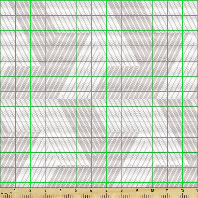 Geometrik Parça Kumaş Rastgele Çizgiler Desenli Kafes Görünümü