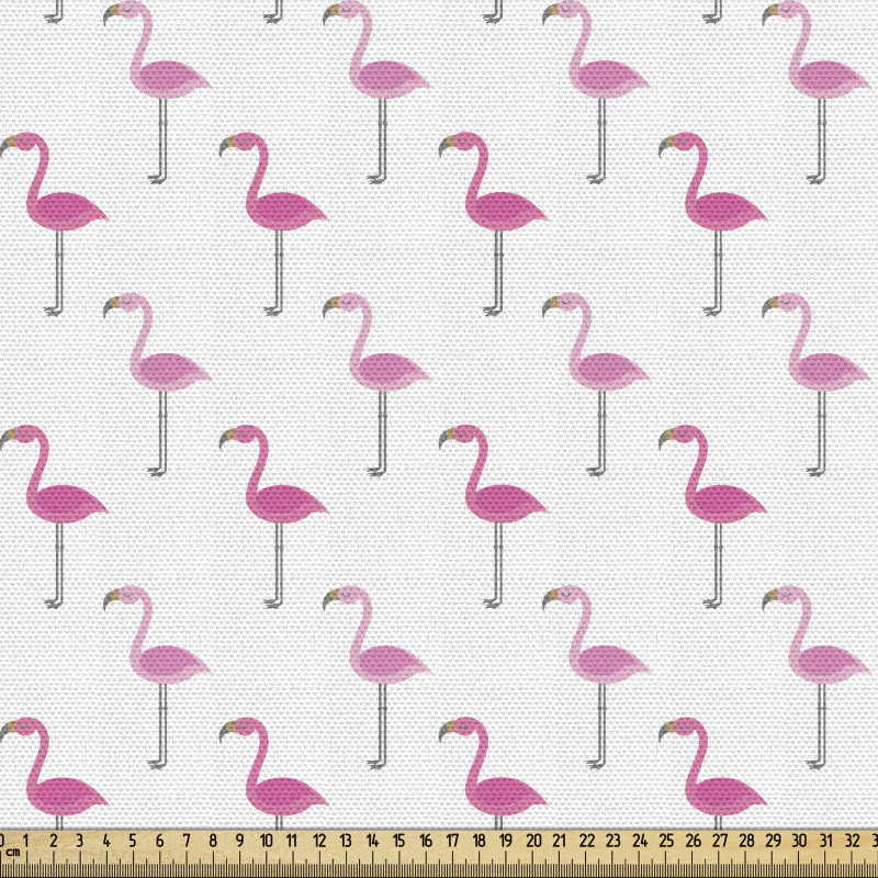 Egzotik Parça Kumaş Minimal Tasarım Sevimli Sanatsal Flamingo