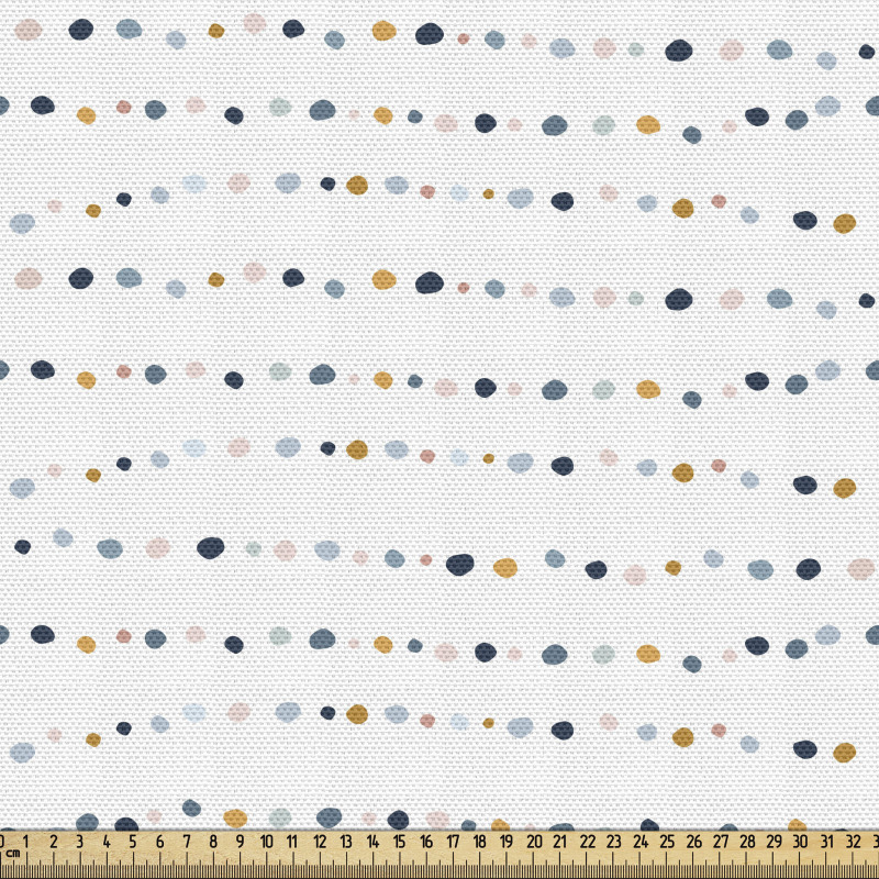Modern Parça Kumaş El Çizimi ile Şık ve Nokta Desenleri