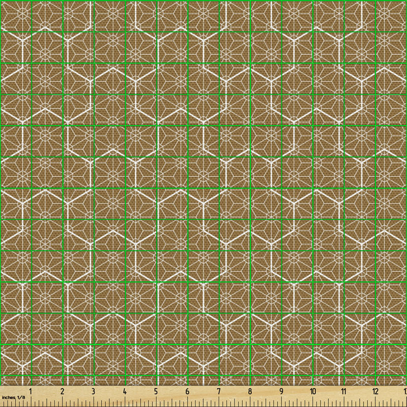 Vintage Parça Kumaş Geleneksel Geometrik Desenlerin Çizimi