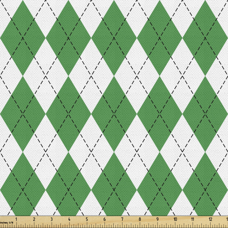 Geometrik Parça Kumaş Kesik Çizgili ve İçi Dolu Baklava Dilimi