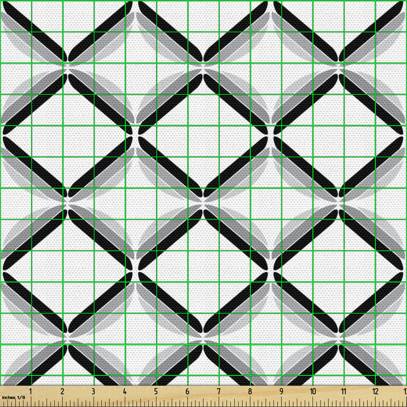 Soyut Parça Kumaş Modern Sanat Tarzında Geometrik Şekiller