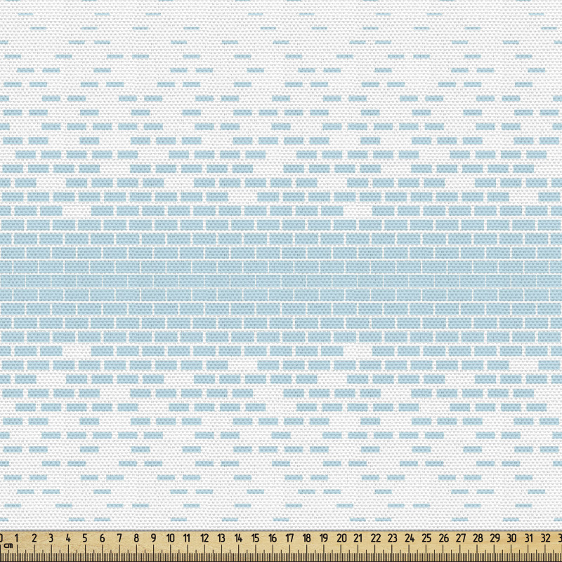 Geometrik Parça Kumaş Minimal Mavi Dikdörtgen Desenli