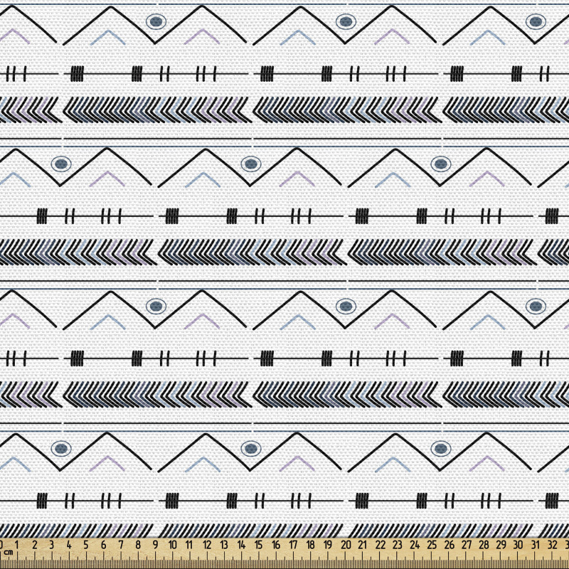 Geometrik Parça Kumaş Etnik Egzotik Klasik Soyut Yatay Motifler