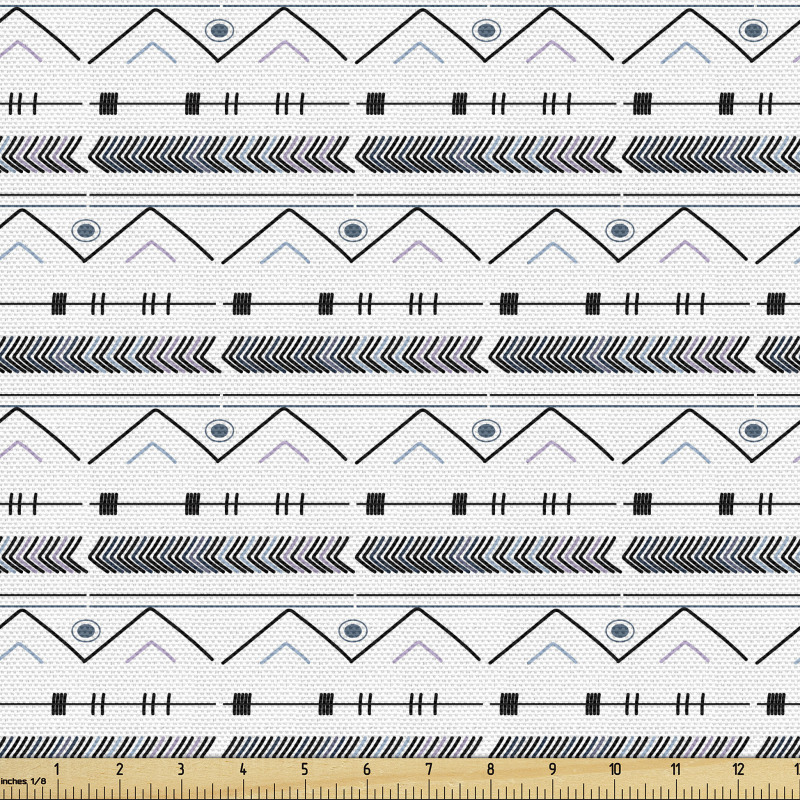 Geometrik Parça Kumaş Etnik Egzotik Klasik Soyut Yatay Motifler